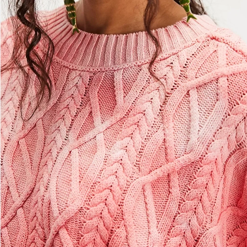 New Free People Washed Ashore Sweater Chelsea Pacifica.‎
